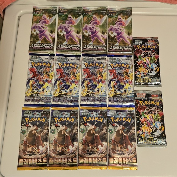 Pokemon Lot of 14 Sealed Booster Packs Pokemon Cards‎ Random Sets Korea / Japan - Picture 1 of 15